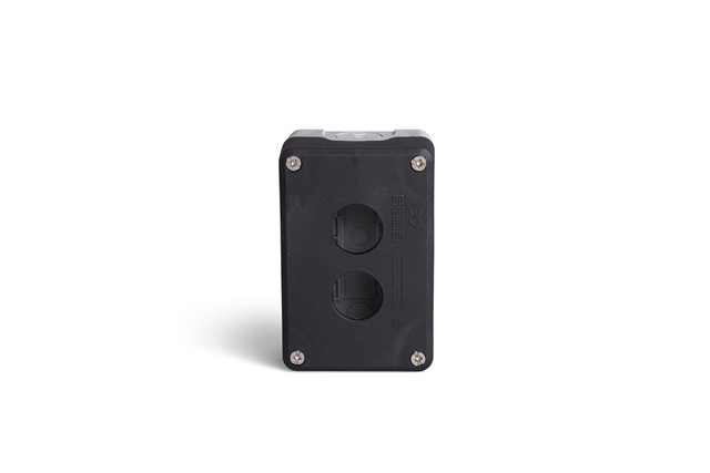 P Series Plastic 2 Holes EMPTY Black-Grey Control Box